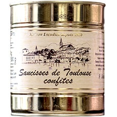 Saucisses de Toulouse confites 800g