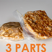 Cassoulet frais 3 parts sous-vide sans cassole