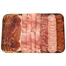 Plateau charcuterie "Spécial raclettes"  (4 parts)