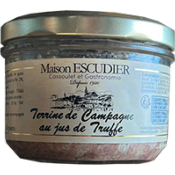Terrine de campagne au jus de truffe 180g (2/3 parts)
