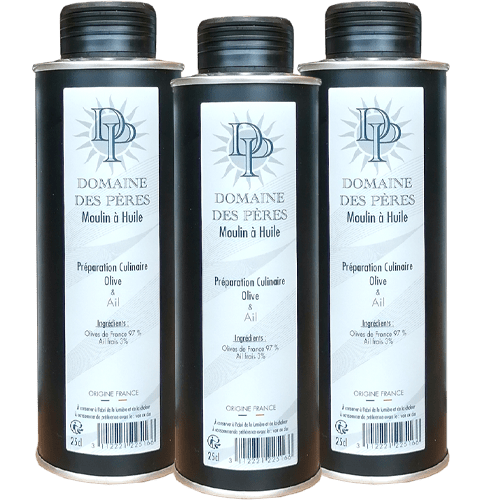 Préparation culinaire huile d'olive/ail  25cl