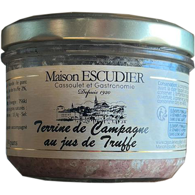 Terrine de campagne au jus de truffe 180g (2/3 parts)