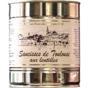 Saucisses de Toulouse aux lentilles 840g