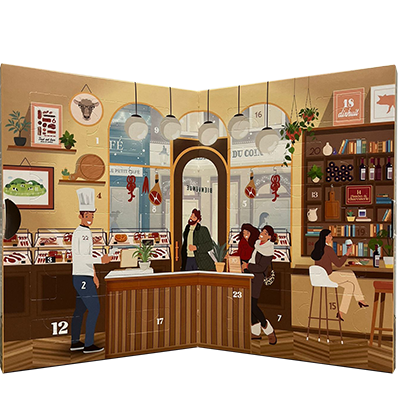 Calendrier de l'avent mini saucissons