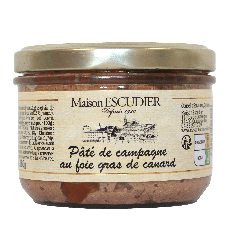 Pt de campagne  au foie gras 180g (3, 4 parts)