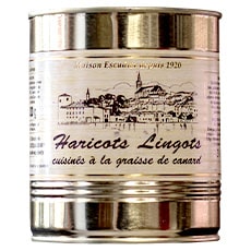 Haricots Lingots cuisinés à la graisse de canard 820g