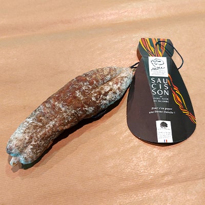 Saucisson sec de porc noir de Bigorre 220g